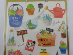 Cute Kawaii Mind Wave Weekend Market Series - Plant and Flower Sticker Sheet - for Journal Planner Craft