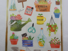 Cute Kawaii Mind Wave Weekend Market Series - Plant and Flower Sticker Sheet - for Journal Planner Craft