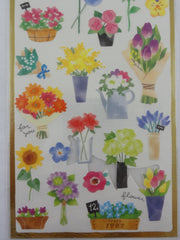Cute Kawaii Mind Wave Weekend Market Series - Garden Flower and Plant Sticker Sheet - for Journal Planner Craft