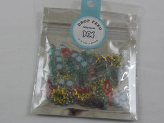 Cute Kawaii Crux Candy Drop Style Flake Stickers Sack - Happy Party Love - for Journal Planner Agenda Craft Scrapbook