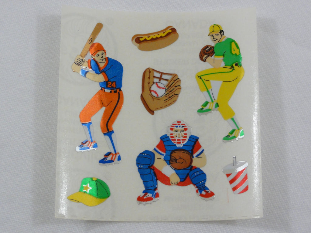 Sandylion Sport Baseball Sport Shiny Sticker Sheet / Module - Vintage & Collectible - Scrapbooking