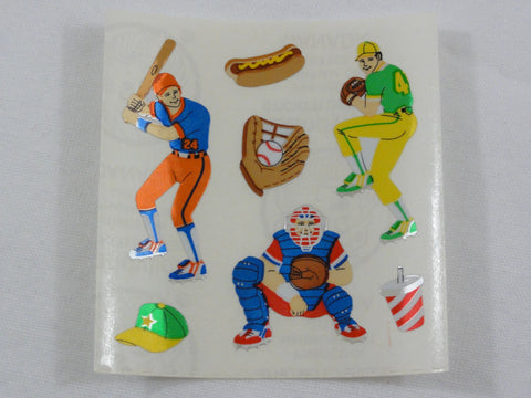 Sandylion Sport Baseball Sport Shiny Sticker Sheet / Module - Vintage & Collectible - Scrapbooking