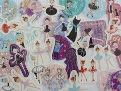 Ballerina Ballet Dance Flake Stickers - 32 pcs