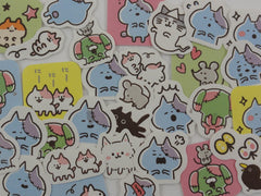 Cute Zombie Cat Flake Stickers - 32 pcs - for Journal Planner Craft