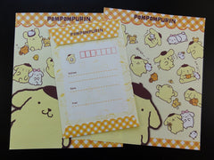 z Kawaii Cute Sanrio Pom Pom Purin Letter Set - F