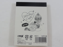 Cute Kawaii Crux Melty Cafe Coffee Drink Mini Notepad / Memo Pad - F - Stationery Designer Paper Collection