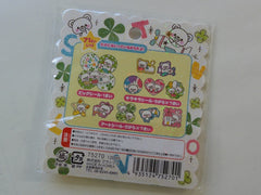 Cute Kawaii Crux Clover Town Bear Flake Stickers Sack - Vintage