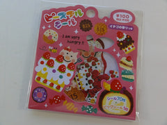 Cute Kawaii Mind Wave I am Very Hungry Flake Stickers Sack