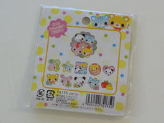 Cute Kawaii Animal Friends Panda Cat Rabbit Bear Stickers Sack - Vintage