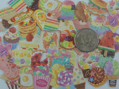 Cute Kawaii Food Deli and Bakery Flake Stickers - 40 pcs - for Journal Planner Craft Scrapbook