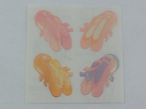 Sandylion Ballet Shoes Pointe Pearly / Opalescent Sticker Sheet / Module - Vintage & Collectible
