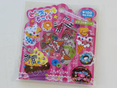 Cute Kawaii Mind Wave Lovely Cup Sweet Stickers Sack - Vintage
