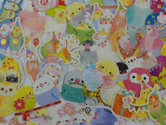 Cute Kawaii Birds Flake Stickers - 40 pcs - for Journal Planner Craft Scrapbook