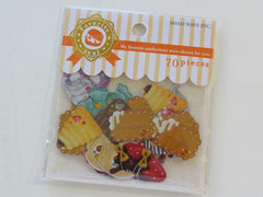 Cute Kawaii Mind Wave Sweet Chocolate Strawberry Dessert Flake Stickers Sack