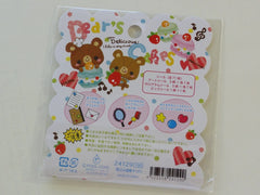 Cute Kawaii Pool Cool Bear's Cakes Stickers Flake Sack - Vintage