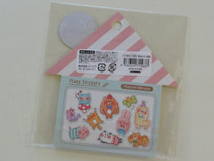 Cute Kawaii Q-Lia Ouchiina Zoo Animals Stickers Flake Sack