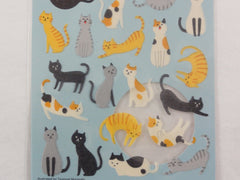 Cute Kawaii Mind Wave Cat Sticker Sheet - for Journal Planner Craft Scrapbook Notebook Organizer