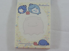 Vintage Rare VHTF - Cute Kawaii San-X Jinbesan Whale Mini Notepad / Memo Pad - D - Stationery Penpal Gift