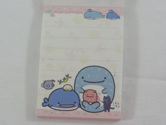 Vintage Rare VHTF - Cute Kawaii San-X Jinbesan Whale Mini Notepad / Memo Pad - D - Stationery Penpal Gift
