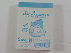 Vintage Rare VHTF - Cute Kawaii San-X Jinbesan Whale Mini Notepad / Memo Pad - D - Stationery Penpal Gift