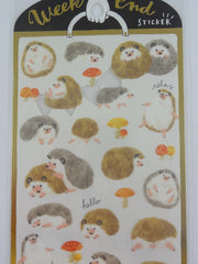 Cute Kawaii MW Weekend Series - Hedgehog Sticker Sheet - for Journal Planner Craft
