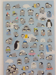 Cute Kawaii Mind Wave Penguin Sticker Sheet - for Journal Planner Craft