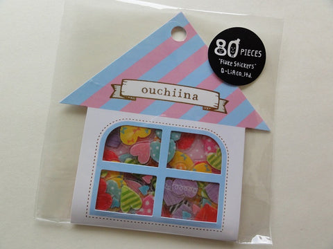 Cute Kawaii Q-Lia Ouchiina Hearts Love Valentine Sticker Flakes Sack