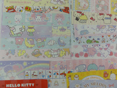 Cute Kawaii Hello Kitty My Melody Little Twin Stars All Characters Paper Memo Note Set Sanrio