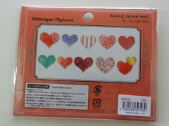 Cute Kawaii Hearts Love Flake Stickers Sack - A
