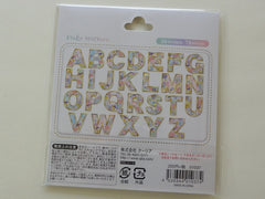 Cute Kawaii Q-Lia Alphabet Flower Theme Sticker Flakes Sack