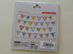 Cute Kawaii Q-Lia Alphabet Banner Design Sticker Flakes Sack