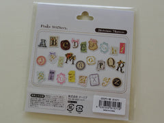 Cute Kawaii Q-Lia Alphabet Rustic Design Sticker Flakes Sack