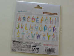 Cute Kawaii Q-Lia Alphabet Birthday Candle Design Sticker Flakes Sack