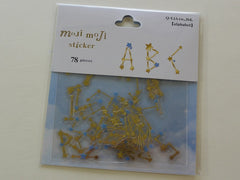 Cute Kawaii Q-Lia Alphabet Stars Constellation Design Sticker Flakes Sack