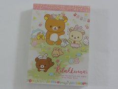Cute Kawaii San-X Rilakkuma Bear Rabbit Mini Notepad / Memo Pad - D - Stationery Writing Message