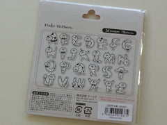 z Cute Kawaii Q-Lia Alphabet Cat Design Sticker Flakes Sack