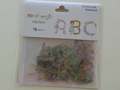 Cute Kawaii Q-Lia Alphabet Flower Clover Girl Theme Sticker Flakes Sack