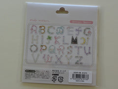 Cute Kawaii Q-Lia Alphabet Flower Clover Girl Theme Sticker Flakes Sack