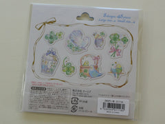 Cute Kawaii Q-Lia Birds Garden Clover Flake Stickers Sack
