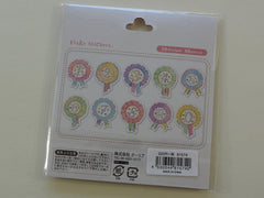 Cute Kawaii Q-Lia Number Ribbon Sticker Flakes Sack