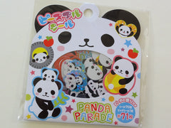 Cute Kawaii Mind Wave Panda Parade Stickers Flake Sack - Vintage Preowned