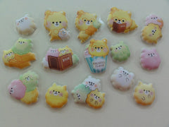 z Cute Kawaii Crux Popcorn Bear Flake Stickers Sack - Caramel