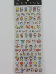 Cute Kawaii Mind Wave Cat Schedule Sticker Sheet - for Journal Planner Craft Organizer
