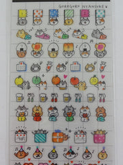 Cute Kawaii Mind Wave Cat Schedule Sticker Sheet - for Journal Planner Craft Organizer