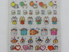 Cute Kawaii Mind Wave Cat Schedule Sticker Sheet - for Journal Planner Craft Organizer