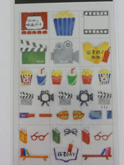 Cute Kawaii Mind Wave Cinema Movie Fun time Schedule Sticker Sheet - for Journal Planner Craft Organizer