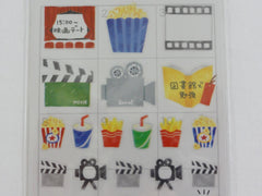 Cute Kawaii Mind Wave Cinema Movie Fun time Schedule Sticker Sheet - for Journal Planner Craft Organizer