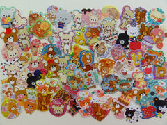Cute Kawaii Bear Flake Stickers - 74 pcs