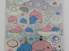 Cute Kawaii San-X Jinbesan Whale Sticker Sheet 2019 - H - for Planner Journal Scrapbook Craft