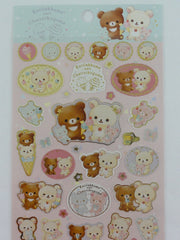 Cute Kawaii San-X Korilakkuma Chairoikoguma Happy Ice Cream Sticker Sheet 2019 - B - for Planner Journal Scrapbook Craft